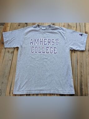 vintage '90s NCAA Amherst college t-shirt  made in USA  men's size large